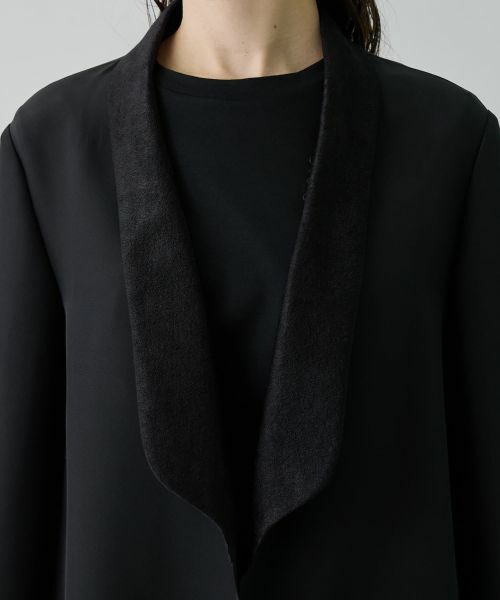 LANVIN COLLECTION / ランバン コレクション テーラードジャケット | シルクダブルクレープ・ショールカラージャケット | 詳細7