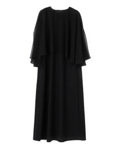 LANVIN COLLECTION / ランバン コレクション ドレス | ケープドッキングワンピース