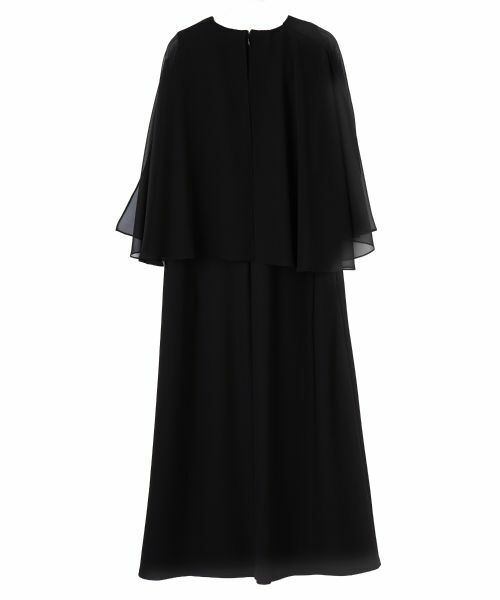 LANVIN COLLECTION / ランバン コレクション ドレス | ケープドッキングワンピース | 詳細1