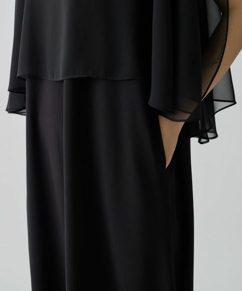 LANVIN COLLECTION / ランバン コレクション ドレス | ケープドッキングワンピース | 詳細10