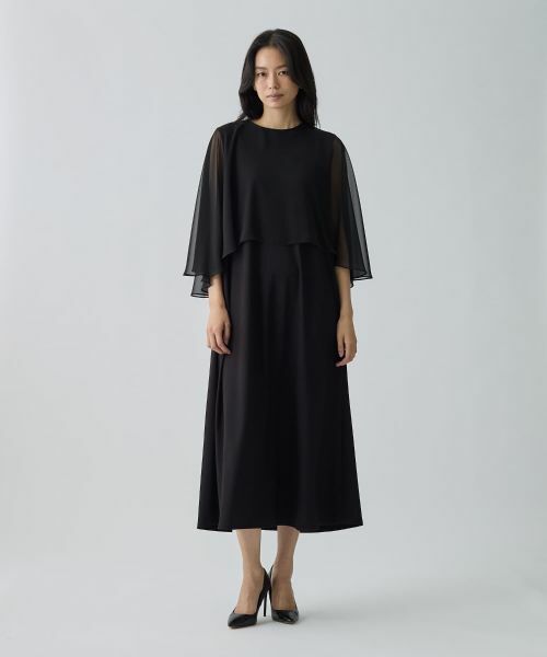 LANVIN COLLECTION / ランバン コレクション ドレス | ケープドッキングワンピース | 詳細4