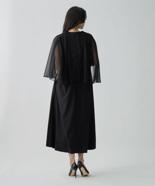 LANVIN COLLECTION / ランバン コレクション ドレス | ケープドッキングワンピース | 詳細6