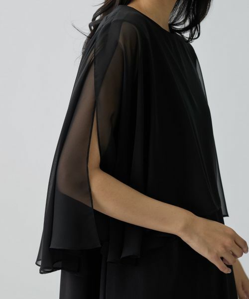 LANVIN COLLECTION / ランバン コレクション ドレス | ケープドッキングワンピース | 詳細9