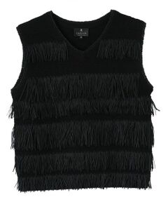 LANVIN COLLECTION / ランバン コレクション カットソー | 7ゲージフリンジカットソー