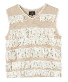 LANVIN COLLECTION / ランバン コレクション カットソー | 7ゲージフリンジカットソー