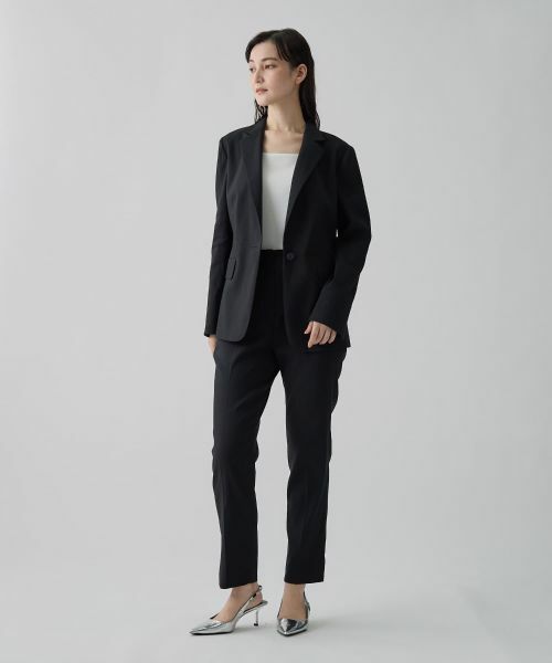 LANVIN COLLECTION / ランバン コレクション テーラードジャケット | リネン混シングルエッセンシャルジャケット | 詳細11