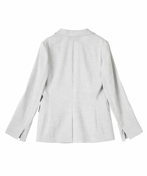 LANVIN COLLECTION / ランバン コレクション テーラードジャケット | リネン混シングルエッセンシャルジャケット | 詳細13