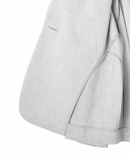 LANVIN COLLECTION / ランバン コレクション テーラードジャケット | リネン混シングルエッセンシャルジャケット | 詳細15