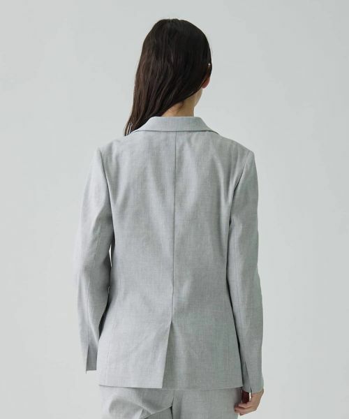 LANVIN COLLECTION / ランバン コレクション テーラードジャケット | リネン混シングルエッセンシャルジャケット | 詳細3