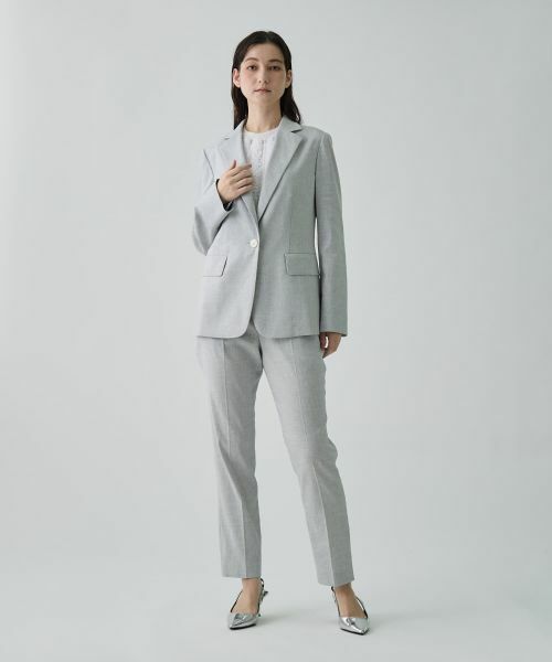 LANVIN COLLECTION / ランバン コレクション テーラードジャケット | リネン混シングルエッセンシャルジャケット | 詳細5