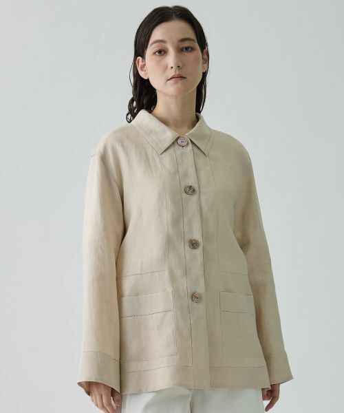 LANVIN COLLECTION / ランバン コレクション テーラードジャケット | シャツカラー・ブラウスジャケット | 詳細1