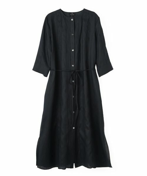 LANVIN COLLECTION / ランバン コレクション ドレス | ノーカラー・ロングワンピース（ブラック）