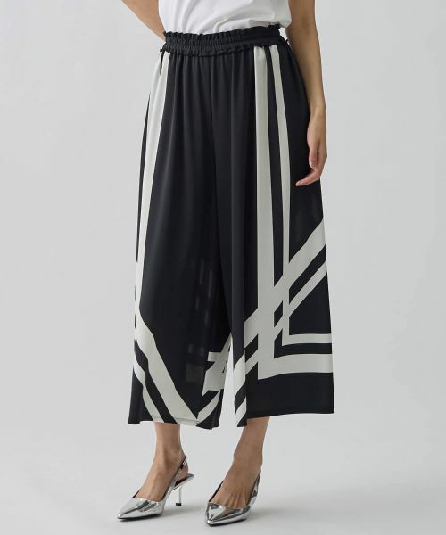 LANVIN COLLECTION / ランバン コレクション その他パンツ | ジオメトリック・ワイドパンツ | 詳細1