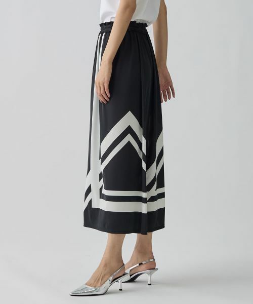 LANVIN COLLECTION / ランバン コレクション その他パンツ | ジオメトリック・ワイドパンツ | 詳細2