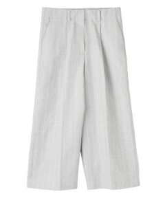 LANVIN COLLECTION / ランバン コレクション その他パンツ | ストライプリネンウールパンツ