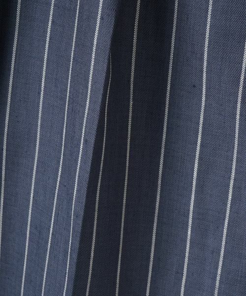 LANVIN COLLECTION / ランバン コレクション その他パンツ | ストライプリネンウールパンツ | 詳細17