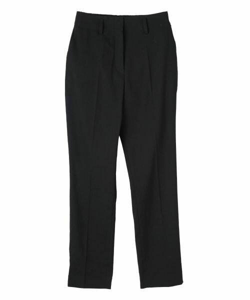 LANVIN COLLECTION / ランバン コレクション その他パンツ | リネン混無地パンツ（ブラック）