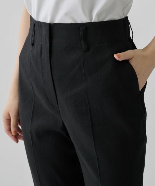 LANVIN COLLECTION / ランバン コレクション その他パンツ | リネン混無地パンツ | 詳細10