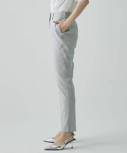 LANVIN COLLECTION / ランバン コレクション その他パンツ | リネン混無地パンツ | 詳細2