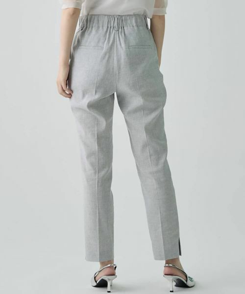 LANVIN COLLECTION / ランバン コレクション その他パンツ | リネン混無地パンツ | 詳細3