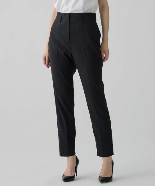 LANVIN COLLECTION / ランバン コレクション その他パンツ | リネン混無地パンツ | 詳細7