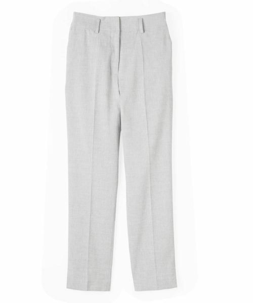 LANVIN COLLECTION / ランバン コレクション その他パンツ | リネン混無地パンツ（グレー）