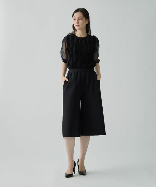 LANVIN COLLECTION / ランバン コレクション その他パンツ | 撥水ストレッチニットパンツ | 詳細10