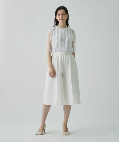 LANVIN COLLECTION / ランバン コレクション その他パンツ | 撥水ストレッチニットパンツ | 詳細5