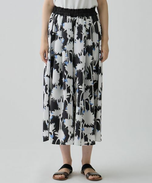 LANVIN COLLECTION / ランバン コレクション その他パンツ | シャドウフラワープリントパンツ | 詳細1