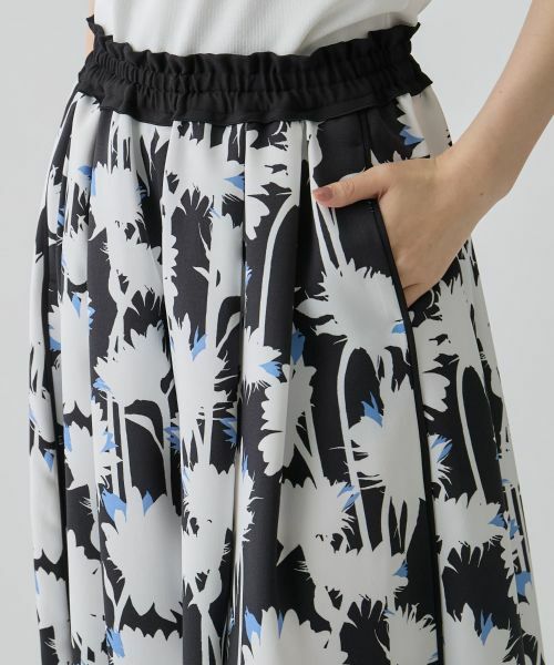 LANVIN COLLECTION / ランバン コレクション その他パンツ | シャドウフラワープリントパンツ | 詳細4