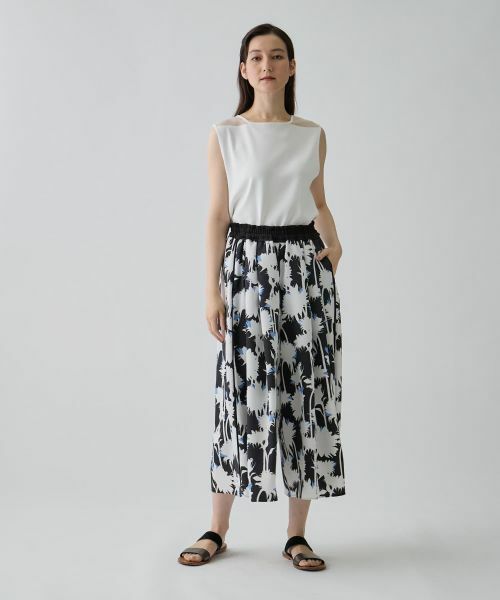 LANVIN COLLECTION / ランバン コレクション その他パンツ | シャドウフラワープリントパンツ | 詳細5