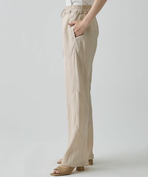 LANVIN COLLECTION / ランバン コレクション その他パンツ | バイヤスリネンパンツ | 詳細2