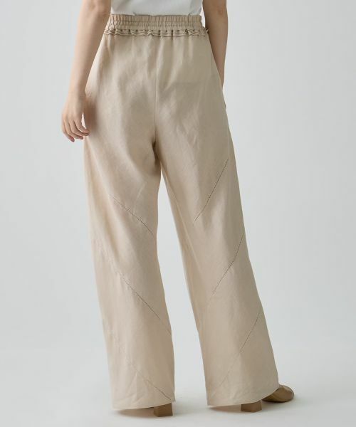 LANVIN COLLECTION / ランバン コレクション その他パンツ | バイヤスリネンパンツ | 詳細3