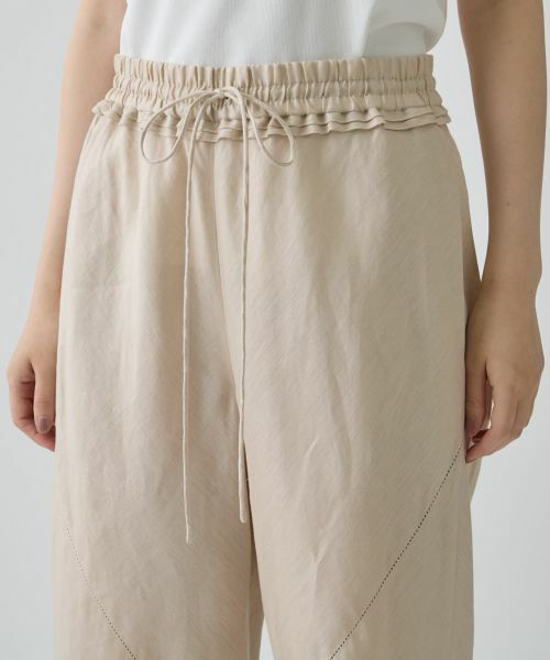LANVIN COLLECTION / ランバン コレクション その他パンツ | バイヤスリネンパンツ | 詳細5
