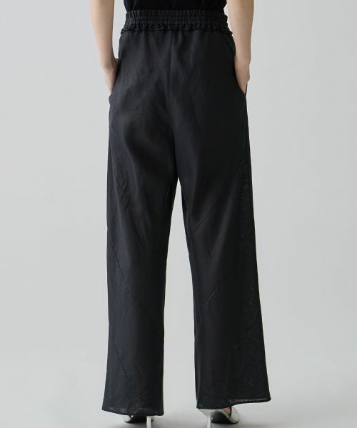 LANVIN COLLECTION / ランバン コレクション その他パンツ | バイヤスリネンパンツ | 詳細8