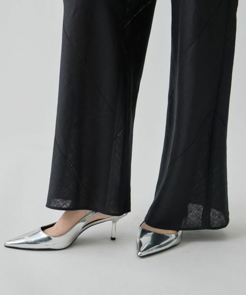 LANVIN COLLECTION / ランバン コレクション その他パンツ | バイヤスリネンパンツ | 詳細9