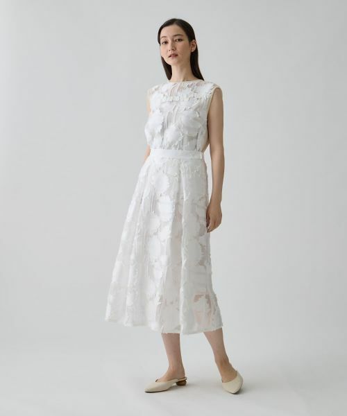 LANVIN COLLECTION / ランバン コレクション ロング・マキシ丈スカート | サンフラワーカットジャカードスカート | 詳細10