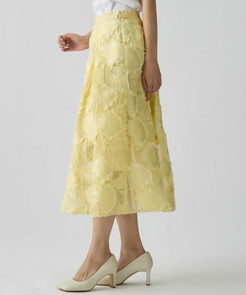 LANVIN COLLECTION / ランバン コレクション ロング・マキシ丈スカート | サンフラワーカットジャカードスカート | 詳細2