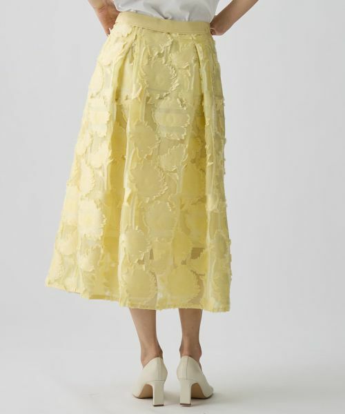 LANVIN COLLECTION / ランバン コレクション ロング・マキシ丈スカート | サンフラワーカットジャカードスカート | 詳細3