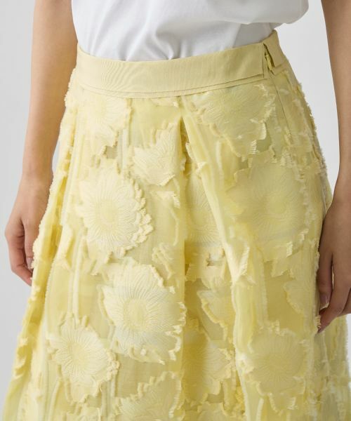 LANVIN COLLECTION / ランバン コレクション ロング・マキシ丈スカート | サンフラワーカットジャカードスカート | 詳細4