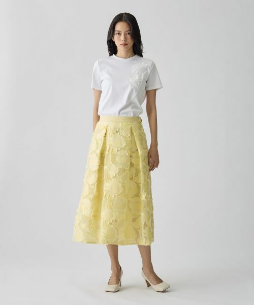 LANVIN COLLECTION / ランバン コレクション ロング・マキシ丈スカート | サンフラワーカットジャカードスカート | 詳細5