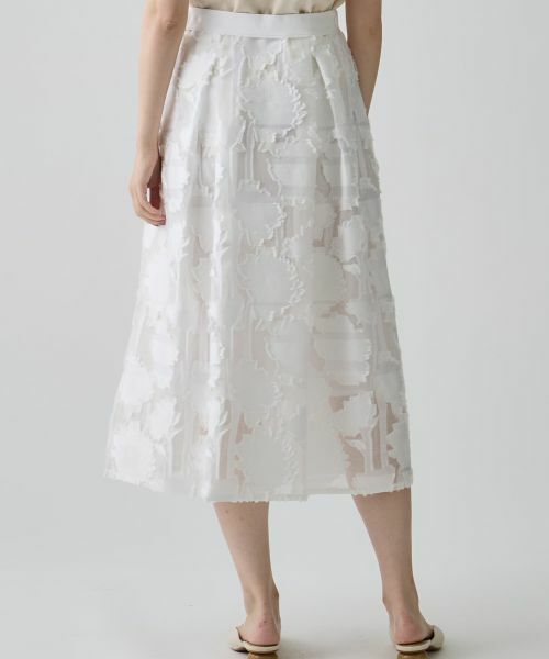 LANVIN COLLECTION / ランバン コレクション ロング・マキシ丈スカート | サンフラワーカットジャカードスカート | 詳細8