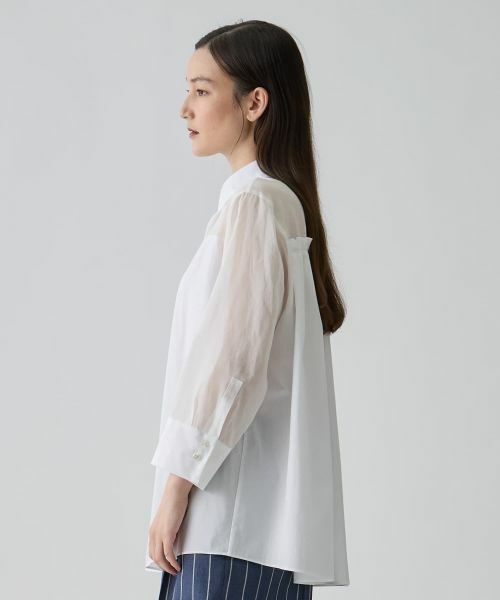 LANVIN COLLECTION / ランバン コレクション シャツ・ブラウス | 綿ブロードブラウス | 詳細2