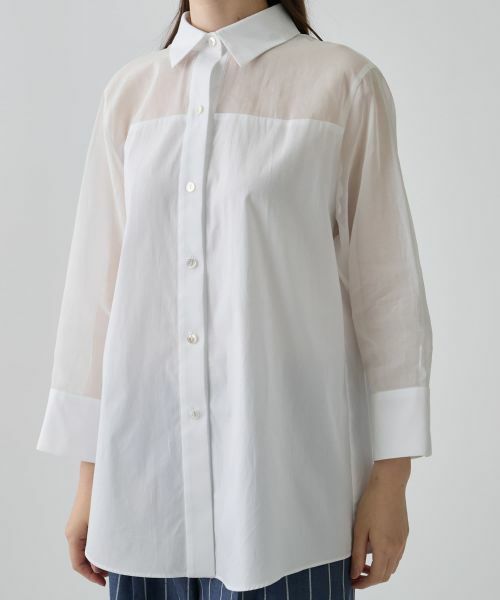 LANVIN COLLECTION / ランバン コレクション シャツ・ブラウス | 綿ブロードブラウス | 詳細4