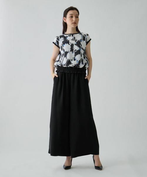 LANVIN COLLECTION / ランバン コレクション シャツ・ブラウス | シャドウフラワープリントブラウス | 詳細10