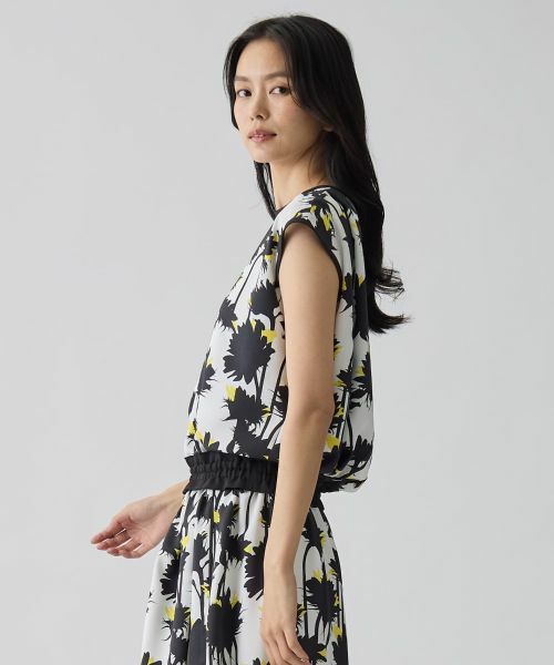 LANVIN COLLECTION / ランバン コレクション シャツ・ブラウス | シャドウフラワープリントブラウス | 詳細2