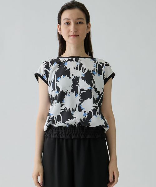 LANVIN COLLECTION / ランバン コレクション シャツ・ブラウス | シャドウフラワープリントブラウス | 詳細6