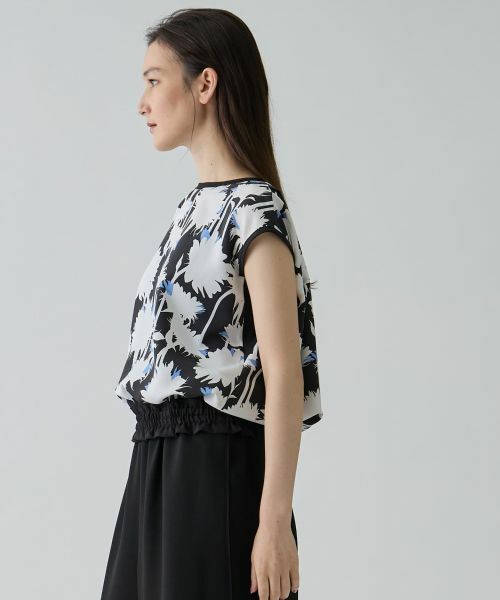 LANVIN COLLECTION / ランバン コレクション シャツ・ブラウス | シャドウフラワープリントブラウス | 詳細7