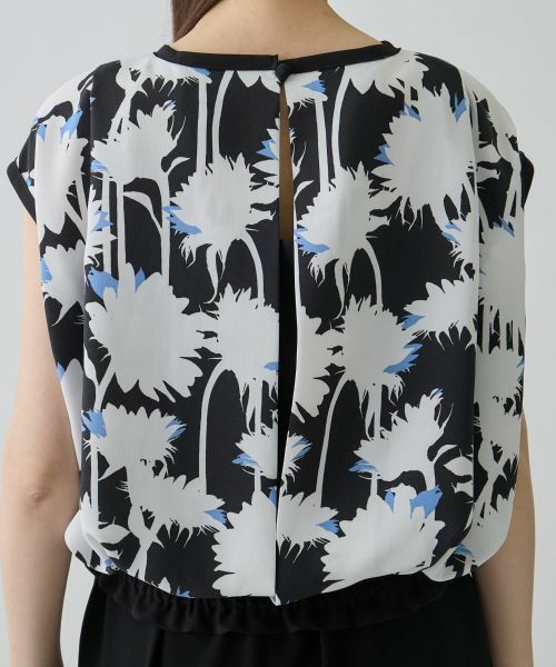 LANVIN COLLECTION / ランバン コレクション シャツ・ブラウス | シャドウフラワープリントブラウス | 詳細9