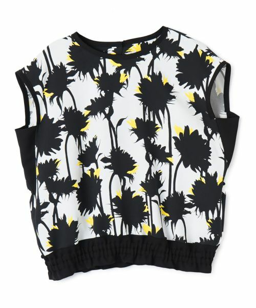 LANVIN COLLECTION / ランバン コレクション シャツ・ブラウス | シャドウフラワープリントブラウス（ブラック系その他）